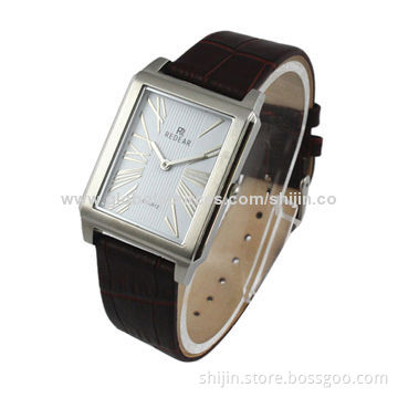 Stainless Steel Watch with Square Case, Elegant and Vogue, Japan Quartz Movement, Welcome OEM Orders
